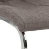 vidaXL Chaises &agrave; manger cantilever lot de 6 taupe tissu