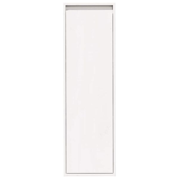 vidaXL Armoire murale Blanc 30x30x100 cm Bois de pin massif