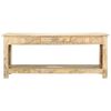 vidaXL Table basse peinte &agrave; main 110x50x45 cm Bois de manguier massif