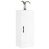 vidaXL Armoire murale blanc brillant 34,5x34x90 cm bois d'ing&eacute;nierie