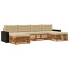 vidaXL Ensemble de canap&eacute;s d'ext&eacute;rieur 6 pc Bois d'Acacia Massif
