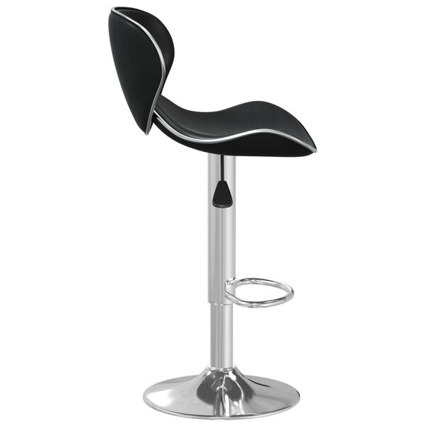 vidaXL Tabouret de bar Noir Similicuir