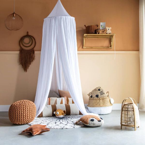 KidsDepot Pouf Bundy 40x32 cm Coton Terre