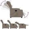 vidaXL Fauteuil inclinable de massage électrique cappuccino similicuir