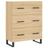 vidaXL Buffet haut Ch&ecirc;ne sonoma 69,5x34x180 cm Bois d'ing&eacute;nierie