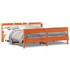 vidaXL Cadre de lit sans matelas cire marron 200x200cm bois pin massif