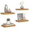 vidaXL &Eacute;tag&egrave;re Murale 4 pcs Beige 40 x 23,5 x 4 cm Bois d'ing&eacute;nierie