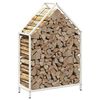 vidaXL Portant de bois chauffage blanc 60x25x90 cm