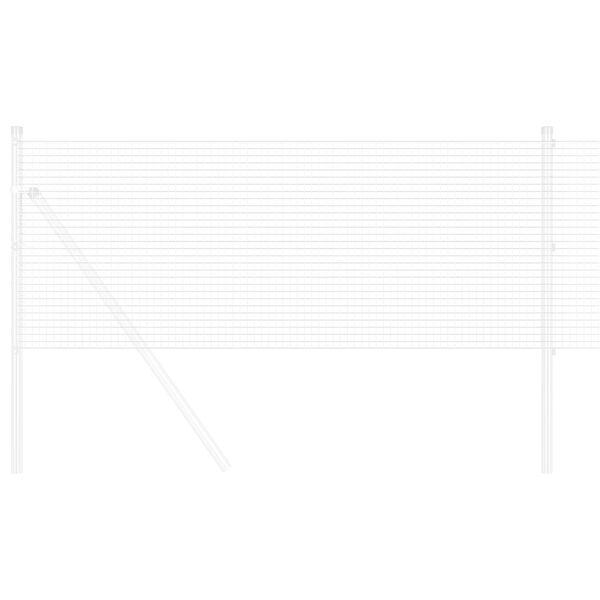 vidaXL Cl&ocirc;ture en fil soud&eacute; Argent 1.4 x 50 m