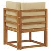vidaXL Canap&eacute; d'angle ext&eacute;rieur Bois d'Acacia Massif