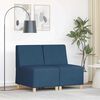 vidaXL Unit&eacute; de Sofa Modulaire Sans Accoudoirs 2 pcs Bleu