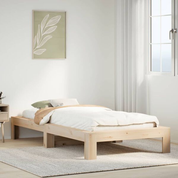 vidaXL Cadre de lit sans matelas 100x200 cm bois massif de pin