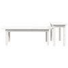 vidaXL Ensemble de tables basses 2 pcs Blanc Bois massif de pin