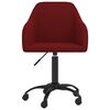 vidaXL Chaise pivotante de salle &agrave; manger Rouge bordeaux Velours