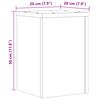 vidaXL Supports pour plantes 2 pcs blanc 20x20x30 cm bois d'ing&eacute;nierie