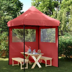 vidaXL Tente de r&eacute;ception pliable escamotable avec 2 parois lat&eacute;rales