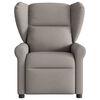 vidaXL Fauteuil de massage inclinable Taupe Tissu
