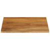 vidaXL Dessus de table &agrave; bord vivant 60x60x2,5 cm bois massif manguier