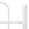 vidaXL Cl&ocirc;ture de jardin 3 pcs Blanc 5,1 x 1 m Acier rev&ecirc;tu de poudre