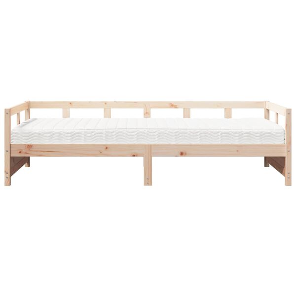 vidaXL Lit de jour avec matelas 90x190 cm bois de pin massif