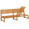 vidaXL Transat Huile Naturelle 200 x 57 x 75cm Bois d'acacia massif