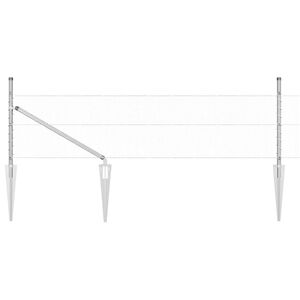 vidaXL Cl&ocirc;ture en fil soud&eacute; avec pointes 50 x 0,4 m (L x H)