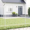 vidaXL Cl&ocirc;ture de jardin 3 pcs Gris 5,1 x 0,6 m Acier rev&ecirc;tu de poudre