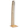 vidaXL Douche d'extérieur beige 55x60x224cm résine tressée bois acacia