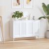 vidaXL Portes d'armoire &agrave; persiennes 4 pcs blanc 61,5x29,5 cm