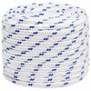 vidaXL Corde utilitaire polyvalente 18 mm 25 m Blanc et bleu PP