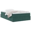 vidaXL Lit avec rangement et matelas Vert fonc&eacute; 120 x 200 cm Velours