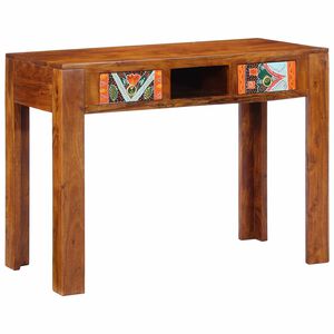 vidaXL Bureau d'&eacute;criture avec tiroir Marron 100 x 50 x 75 cm