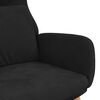 vidaXL Chaise de relaxation Noir Velours
