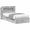 vidaXL Cadre de lit avec rangement Gris b&eacute;ton 75 x 190 cm