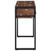 vidaXL Table console multicolore 100x35x75 cm bois massif r&eacute;cup&eacute;ration