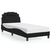 vidaXL Cadre de lit Viana avec LED sans matelas noir 90x190 cm