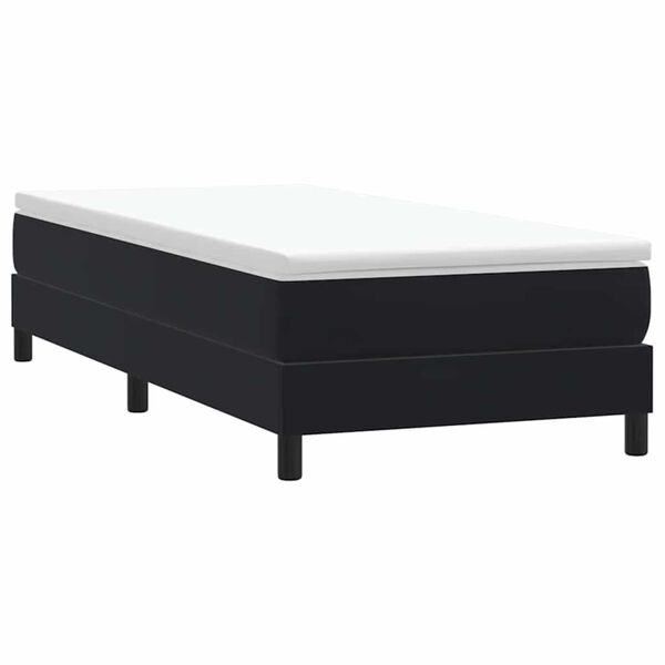 vidaXL Sommier &agrave; lattes de lit sans matelas noir 90x210 cm velours
