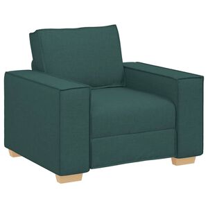 vidaXL Canap&eacute; Fauteuil Vert Fonc&eacute; 60 cm Tissu
