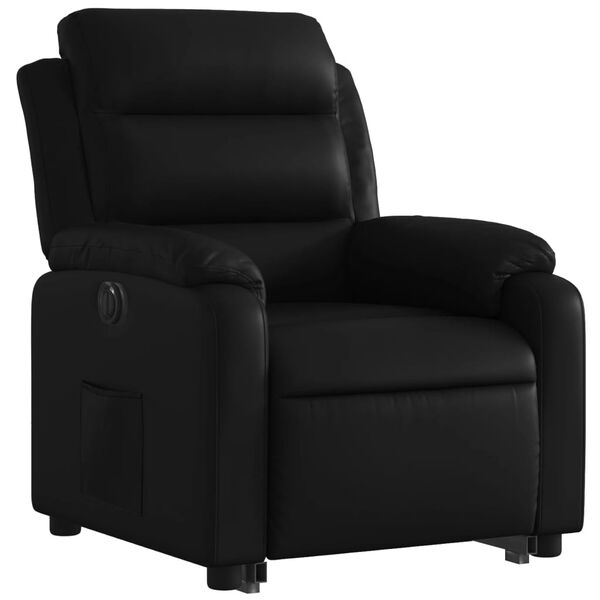 vidaXL Fauteuil inclinable &eacute;lectrique noir similicuir