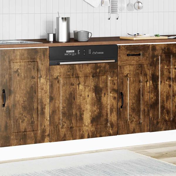 vidaXL Panneau de lave-vaisselle Kalmar chêne fumé 60x1,5x67 cm