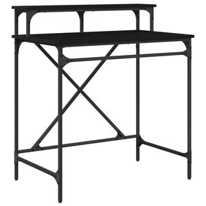 vidaXL Bureau Ch&ecirc;ne noir 80 x 50 x 90 cm Bois d'ing&eacute;nierie