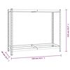 vidaXL Porte-pneus à 2 niveaux 4 pcs Argenté 110x40x110 cm Acier