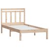 vidaXL Cadre de lit sans matelas bois massif 100x200 cm