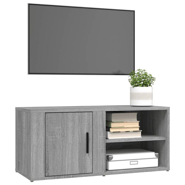 vidaXL Meubles TV 2 pcs Sonoma gris 80x31,5x36 cm Bois d'ing&eacute;nierie