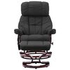 vidaXL Fauteuil de massage inclinable Gris Similicuir et bois courb&eacute;