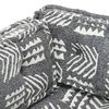 vidaXL Coussin de canap&eacute; palette Gris Tissu Patchwork
