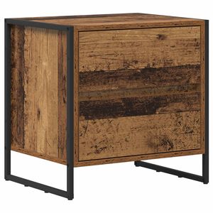 vidaXL Table de chevet Bois Ancien 50 x 39,5 x 50 cm Bois d'ing&eacute;nierie