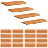 vidaXL Marches d'escalier 20 pi&egrave;ces 80 x 25 x 2 cm Marron Clair