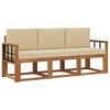 vidaXL Ensemble de canap&eacute;s d'ext&eacute;rieur 3 pc Naturel et Beige