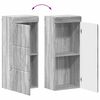 vidaXL Armoire murale de salle de bain avec &eacute;tag&egrave;re TULUM Gris Sonoma